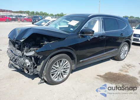 2022 Acura Mdx Advance Package z USA, uszkodzony, nr VIN 5J8YE1H85NL041011